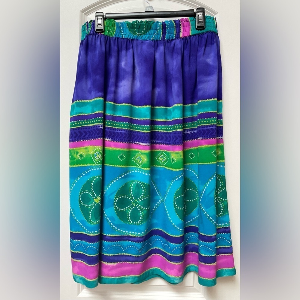 Diane Gilman Silk Skirt - Picture 2 of 3